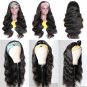 Headband Wigs - Body Wave - 150% Density Brazilian - Glueless - Human Hair - Natural Color