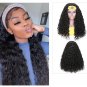 Headband Wigs - Human Hair - Water Wave - No Glue No Sew In