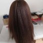 Afro Kinky Straight U Part Wigs - Natural Black Color Hair