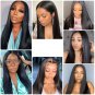 Wear and Go Wigs - Bone Straight Hair - Glueless - Lace Front -Human Hair