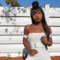 Bone Straight 100% Human Hair Full Lace Wigs With Bangs - Straight Hair Wigs