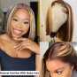 Bob Wig Lace Front -Glueless Human Hair Wigs Pre Plucked