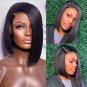 Short Wigs -Asymmetrical Bob - Lace Front - Human Hair - With Side Part