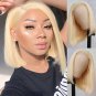Short Wigs - 613 Blonde - Lace Front Wig - Human Hair - Straight Bob Wigs