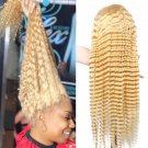 613 Blonde 13x4 Lace Front Wig -Brazilian  Deep Wave Wigs Pre Plucked Lace Frontal Human Hair Wigs -