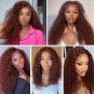 Rich Brown Wigs - Reddish Brown - Curly Lace Front Wig