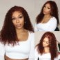 Rich Brown Wigs - Reddish Brown - Curly Lace Front Wig