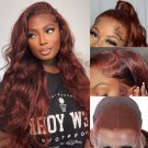 Rich Brown Wigs - Reddish Brown - Body Wave - Human Hair
