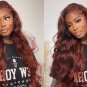 Rich Brown Wigs - Reddish Brown - Body Wave - Human Hair