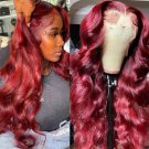 Burgundy Wigs - Lace Front Wig - Human Hair - Pre Plucked