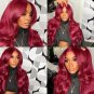 Burgundy Wigs - Lace Front Wig - Human Hair - Pre Plucked