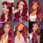 Burgundy Wigs - Lace Front Wig - Human Hair - Pre Plucked