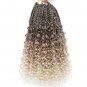 14 Inch 6 Packs Boho Box Braids Crochet Hair with Curly Ends - Synthetic Braiding Hair