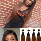 Ombre Hair Bundles - Malaysian Bundles Silky Straight Hair  Remy Human Hair Bundles With Closure