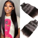 Straight Human Hair Brazilian Bundles - 1/3/4 Pcs/Lot Sew In Hair Extensions - Natural Black 8-30 in