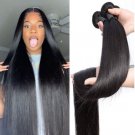 Bone Straight Hair Bundles -32 34 36 38 40 Inch Human Hair Bundles- Brazilian Straight Weave Natural