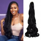 Synthetic Loose Wave Crochet Braids - Ombre Spiral Curls - Pre Stretched Braiding Hair Extensions