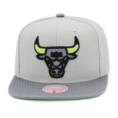 Chicago Bulls Mitchell & Ness Sugar Skull Snapback Hat Black