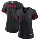 Barry Larkin Cincinnati Reds Women's 2023 City Connect Replica Player Jersey - Black