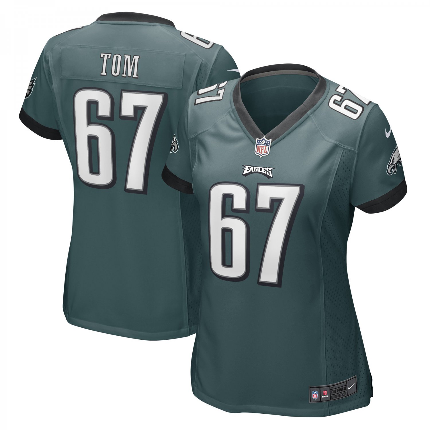 Cameron Tom Philadelphia Eagles Women's Game Player Jersey - Midnight Green
