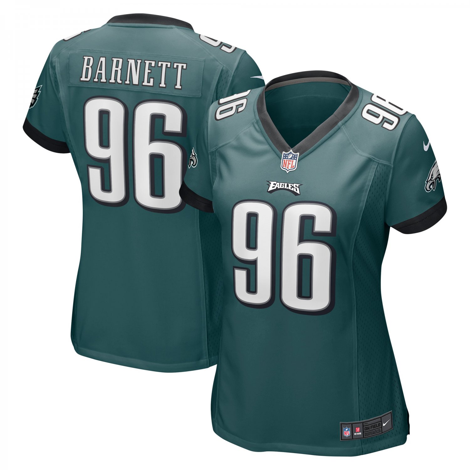 Derek Barnett Philadelphia Eagles Women's Game Jersey - Midnight Green