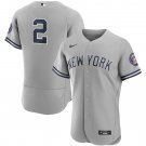 Derek Jeter New York Yankees2020 Hall of Fame Induction Road Authentic Player Jersey - Gray