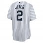 Derek Jeter New York YankeesHome Replica Player Name Jersey - White/Navy