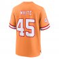 Devin White Tampa Bay BuccaneersThrowback Game Jersey - Orange