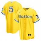 Enrique Hernandez Boston Red SoxCity Connect Replica Player Jersey - Gold/Light Blue