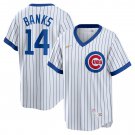 Ernie Banks Chicago CubsHome Cooperstown Collection Player Jersey - White