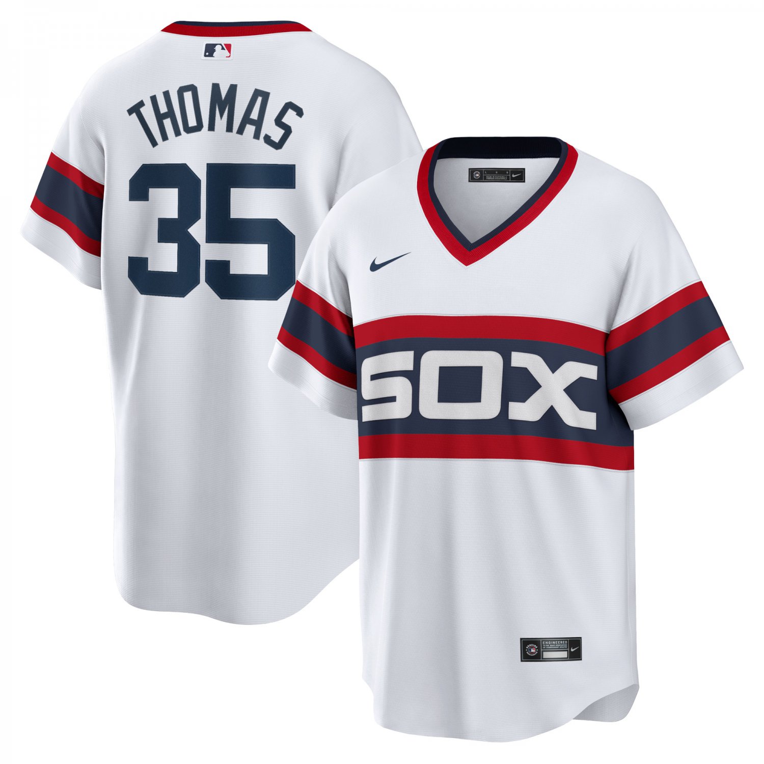 Frank Thomas Chicago White SoxHome Cooperstown Collection Player Jersey - White