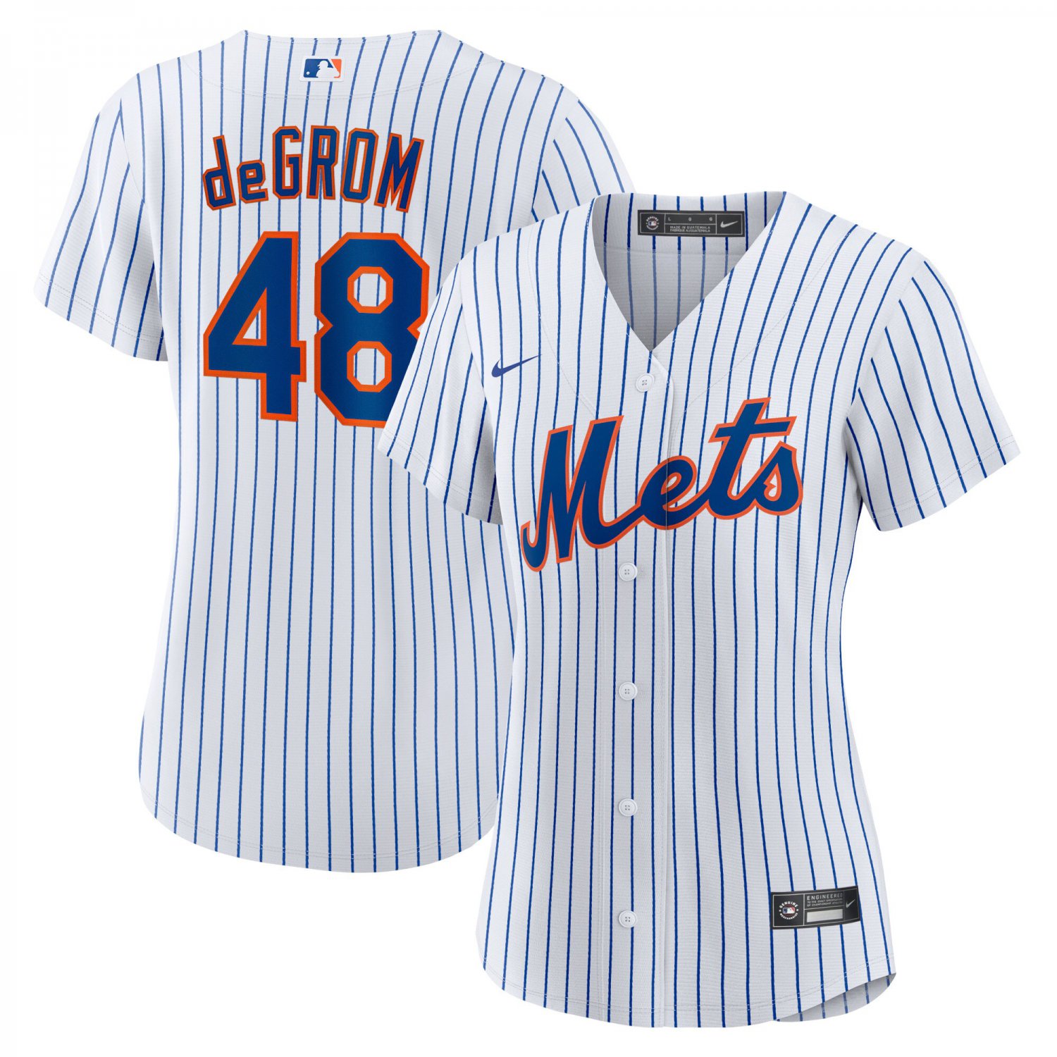 Jacob deGrom New York Mets Women's Home Replica Player Jersey - White