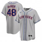 Jacob deGrom New York MetsRoad Replica Player Name Jersey - Gray