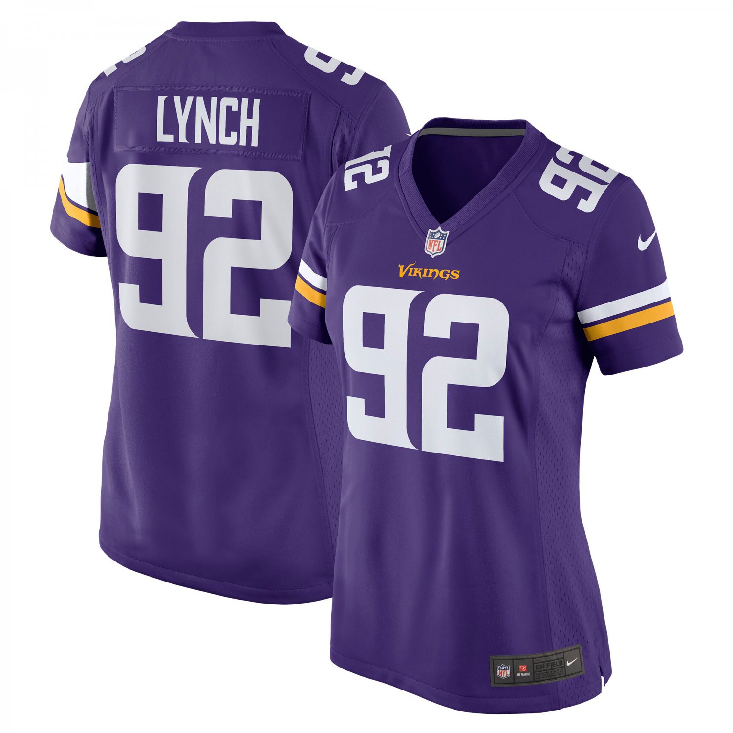 James Lynch Minnesota Vikings Women's Game Player Jersey - Purple