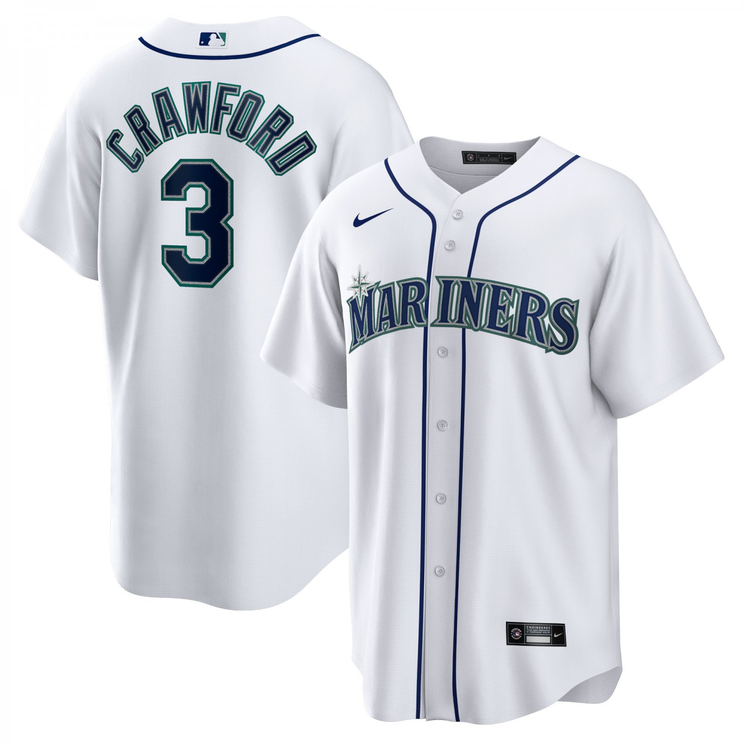 JP Crawford Seattle MarinersHome Replica Jersey - White