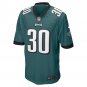 Justin Evans Philadelphia EaglesGame Player Jersey - Midnight Green