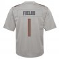 Justin Fields Chicago BearsYouth Atmosphere Game Jersey - Gray