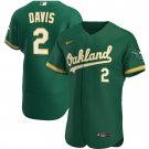 Khris Davis Oakland AthleticsAlternate Authentic Player Jersey - Kelly Green