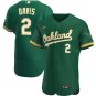 Khris Davis Oakland AthleticsAlternate Authentic Player Jersey - Kelly Green