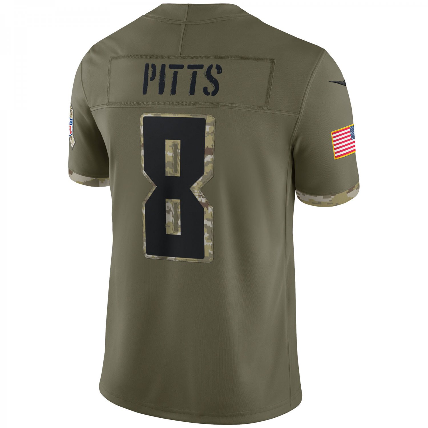 Kyle Pitts Atlanta Falcons2022 Salute To Service Limited Jersey - Olive