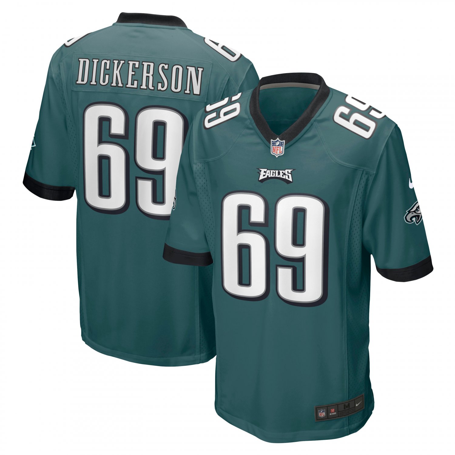 Landon Dickerson Philadelphia EaglesGame Player Jersey - Midnight Green