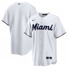 Miami MarlinsHome Blank Replica Jersey - White