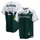 Ryan McMahon Colorado RockiesCity Connect Replica Player Jersey - White/Forest Green