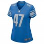 Scott Daly Detroit Lions Women's Game Jersey - Blue