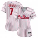 Trea Turner Philadelphia Phillies Women's Home Replica Player Jersey - White