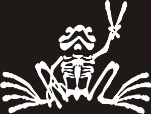 PEACE FROG DECAL