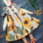 Chicken &Ntilde;�loth doll fabric soft toy Primitive Raggedy Doll rag art Folk farmhouse country decor