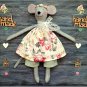 Mouse linen toy fabric doll rag doll, rag doll, art doll,toy Stuffed Animal soft toys