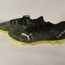 PUMA Men's Ultra 3.2 FG/AG Soccer Cleats 106300-02 Black Green -US Size 12