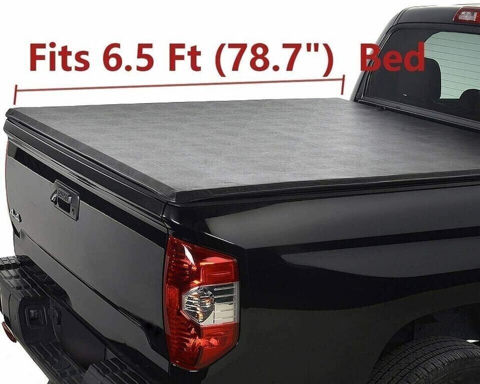 Soft Vinyl RollUp Tonneau Cover Fit 0713 Silverado/Sierra 6.5' Fleetside Bed